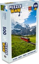 Puzzel Alpen - Berg - Trein - Zwitserland - Legpuzzel - Puzzel 500 stukjes