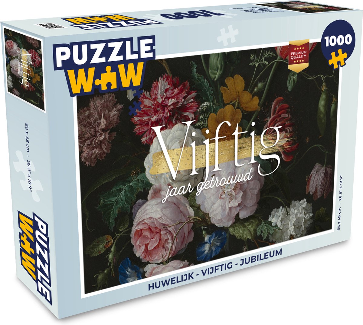 Puzzel vijftig jaar getrouwd - Quotes - Jubileum - Trouwen - Spreuken - Legpuzzel - Puzzel 1000 stukjes volwassenen