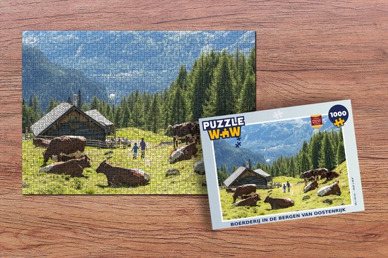 Puzzle Ferme dans les montagnes d'Autriche - Puzzle - Puzzle 1000 pièces  adultes | bol.com