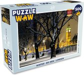 Puzzel Winter - Big Ben - Londen - Legpuzzel - Puzzel 500 stukjes