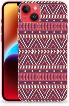 Telefoonhoesje iPhone 14 Plus Leuk TPU Backcase Aztec Purple