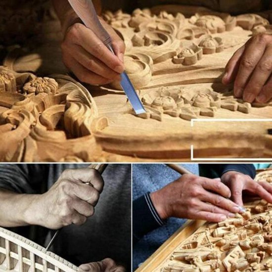 DIY Lot de 14 ciseaux à ciseau creux, ensemble de ciseaux à tangage pour  sculpture sur... | bol.com