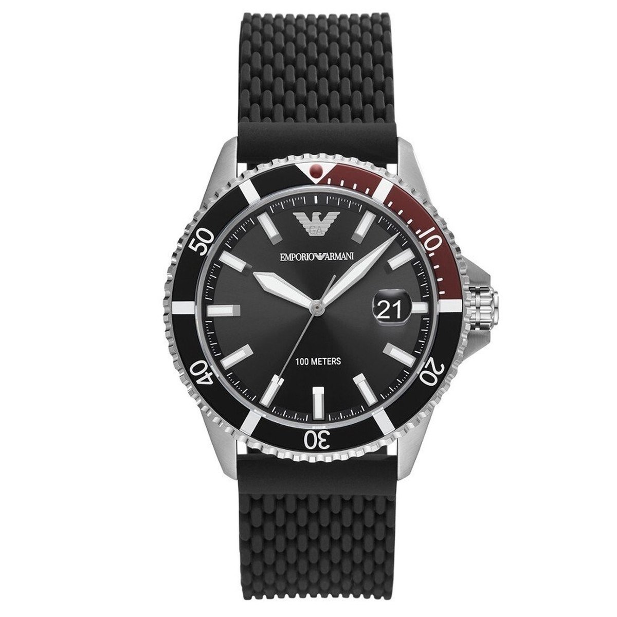 Emporio Armani AR11341 Herenhorloge 42 mm - Zilverkleurig