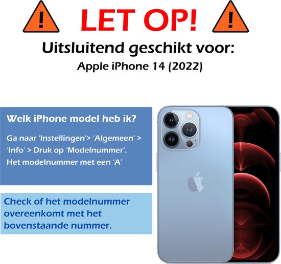 Coque pour iPhone 14 Coque en Siliconen et 2x Glas de protection d'écran avec encoche fermée - Coque pour iPhone 14 Coque en Siliconen avec 2x verre de protection - Transparent