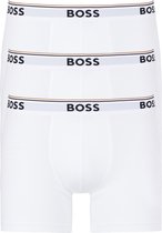 HUGO BOSS Power boxer briefs (3-pack) - heren boxers normale lengte - wit - Maat: XXL