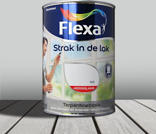 Flexa Strak In De Lak Hoogglans Wit 1,25 L | bol.com