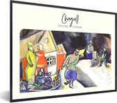 Fotolijst incl. Poster - Winter in Vitebsk - Marc Chagall - Kunst - 40x30 cm - Posterlijst