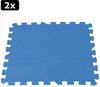 2x Intex 29081 Vloertegel Zwembadbeschermer 8 Stuks 50x50cmx1cm