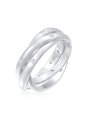 Elli PREMIUM Bagues Trio de Basis pour femme avec topaze en Argent sterling 925