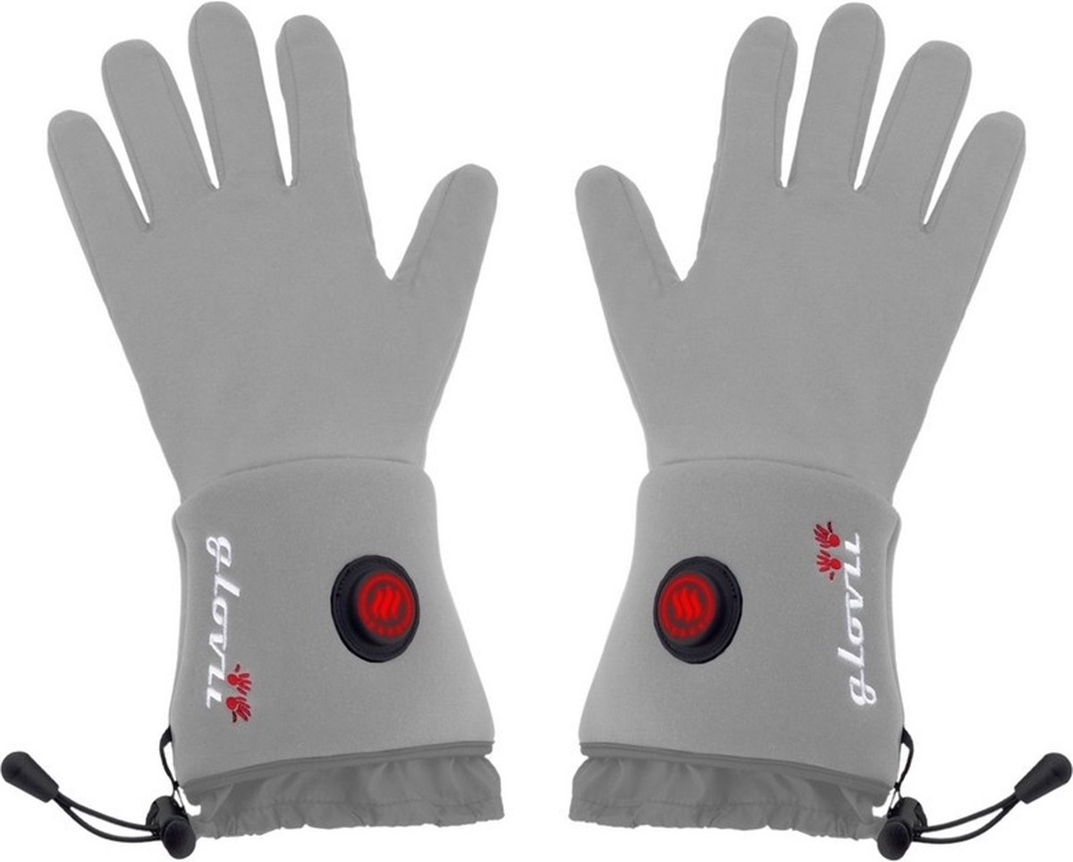 Glovii - Verwarmbare universele handschoenen - Maat S/M - Grijs