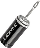 Lezyne Tubeless Kit - 7-Delige Compacte reparatieset voor tubeless banden - 5 bandenpluggen, Banden ruimer & Inbrenggereedschap - Zwart