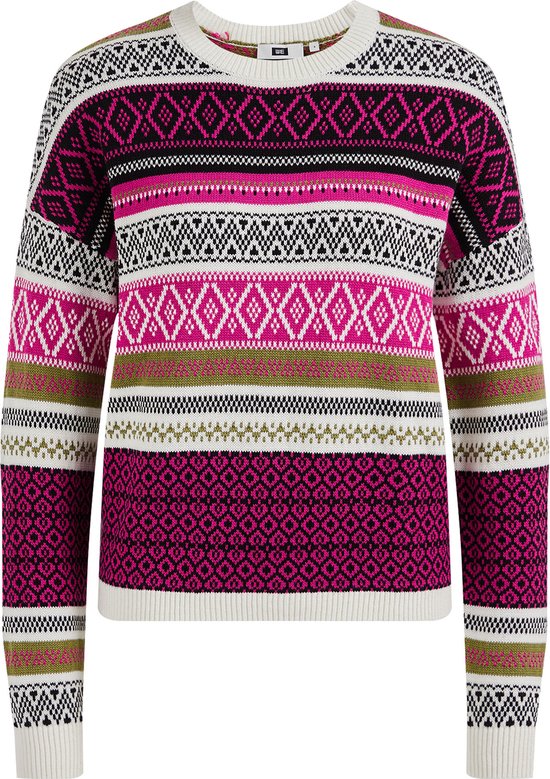 WE Fashion Dames gebreide trui met jacquarddessin