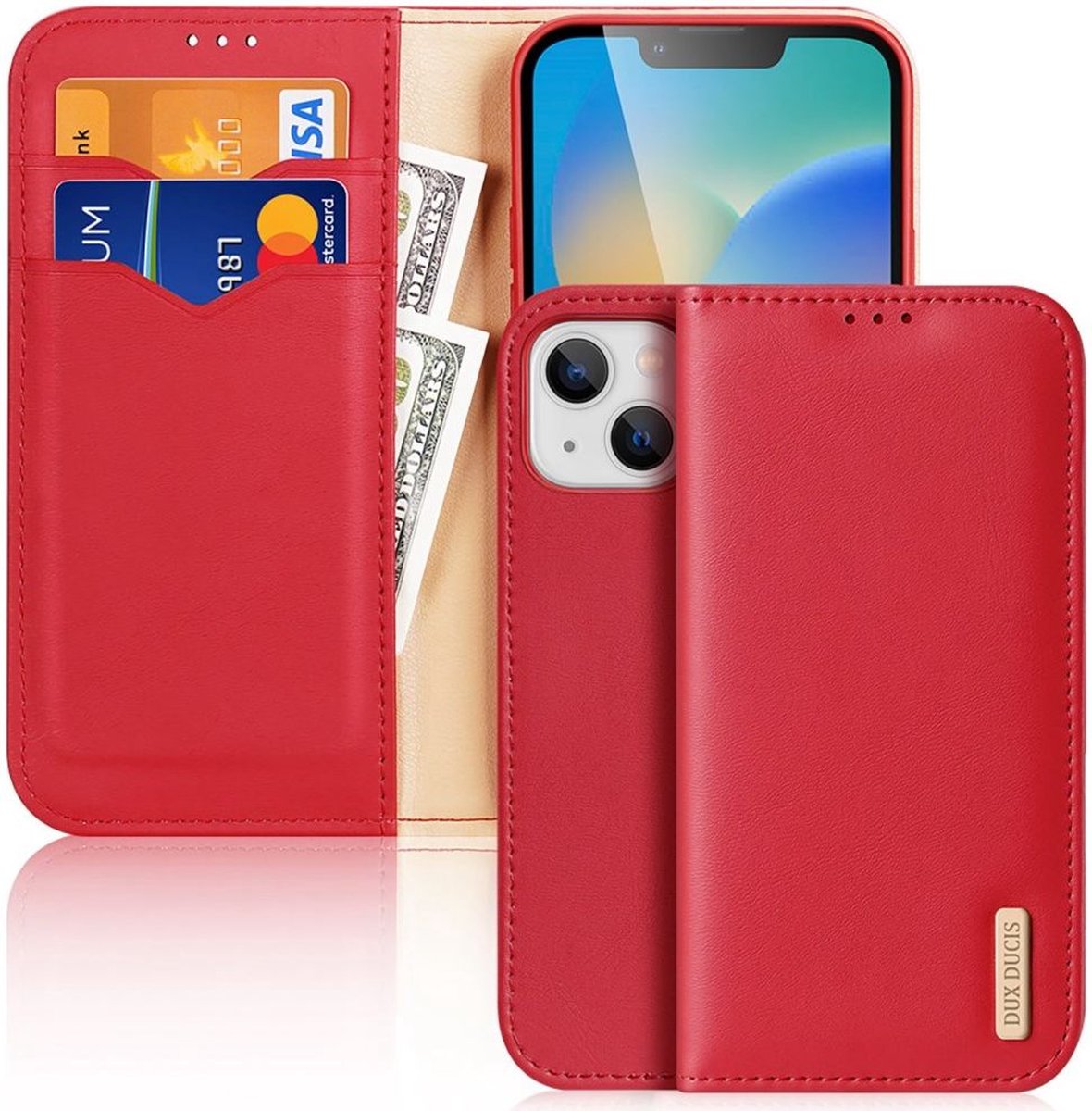 Dux Ducis - Telefoonhoesje geschikt voor Apple iPhone 14 - Dux Ducis Hivo Series Case - Roze