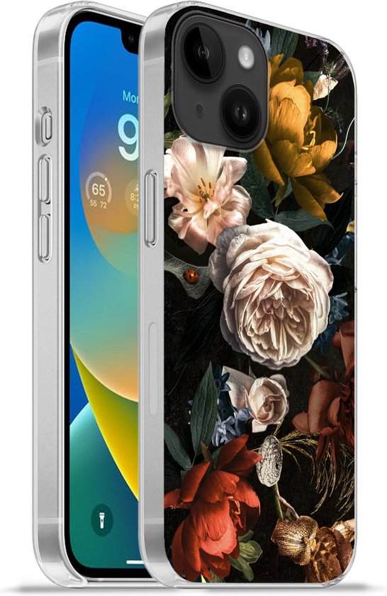 Gewoon Aquarium bouwer Apple iPhone 14 - Softcase hoesje - Bloemen - Natuur - Patroon - Siliconen  Telefoonhoesje | bol.com