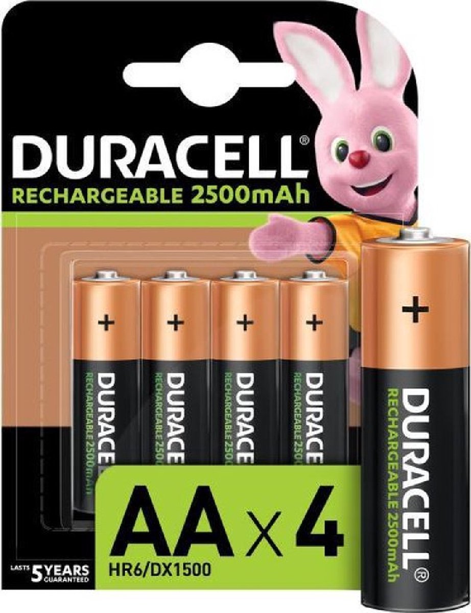 oplaadbare batterij NiMH AA 2500mAh 4st.