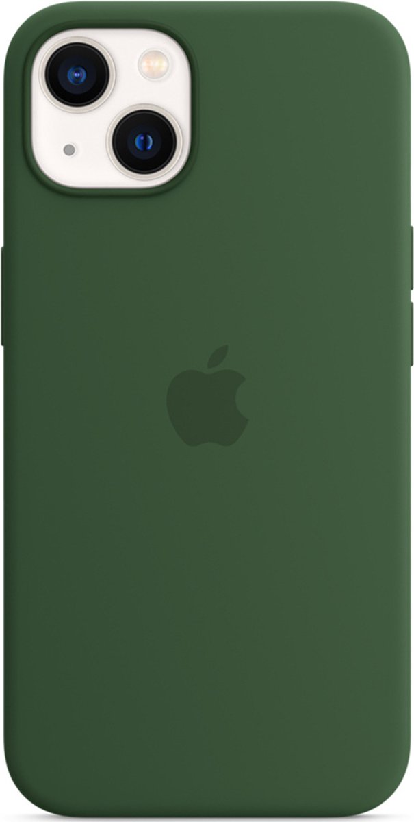 Apple - Siliconen hoesje - MagSafe - iPhone 13 - Klaver Groen