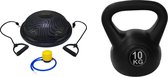 Tunturi - Fitness Set - Balanstrainer - Balance Trainer & Tunturi Kettlebell 10 kg