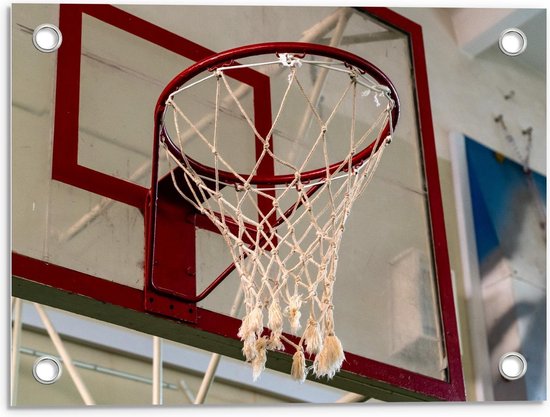 Tuinposter – Basketball Net - 40x30cm Foto op Tuinposter  (wanddecoratie voor buiten en binnen)