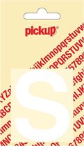 Pickup plakletter Helvetica 60 mm - wit S