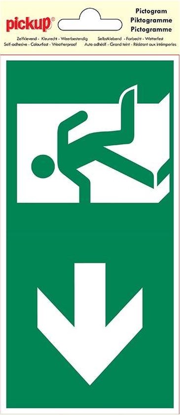 Pictogramme Pickup 10x20 cm - Référence sortie de secours gauche