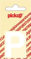 Pickup plakletter Helvetica 40 mm - wit P