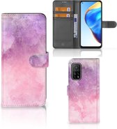 Telefoonhoesje Xiaomi Mi 10T Pro | Mi 10T Flipcase Pink Purple Paint