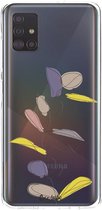 Casetastic Samsung Galaxy A51 (2020) Hoesje - Softcover Hoesje met Design - Winter Leaves Print