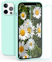 BixB iPhone 12 Mini Dual TPU Case Hoesje 360 Cover 2 in 1 Case ( Voor en ) Transparant