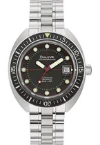 Bulova Oceanographer Horloge - Bulova heren horloge - Zilver - diameter 41 mm - roestvrij staal