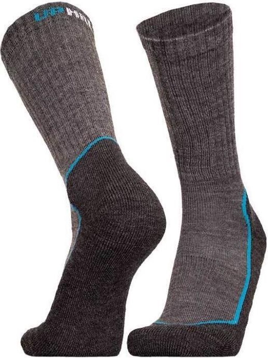 Uphillsport Sportsokken Suomu Merinowol Grijs/blauw Mt 35-38