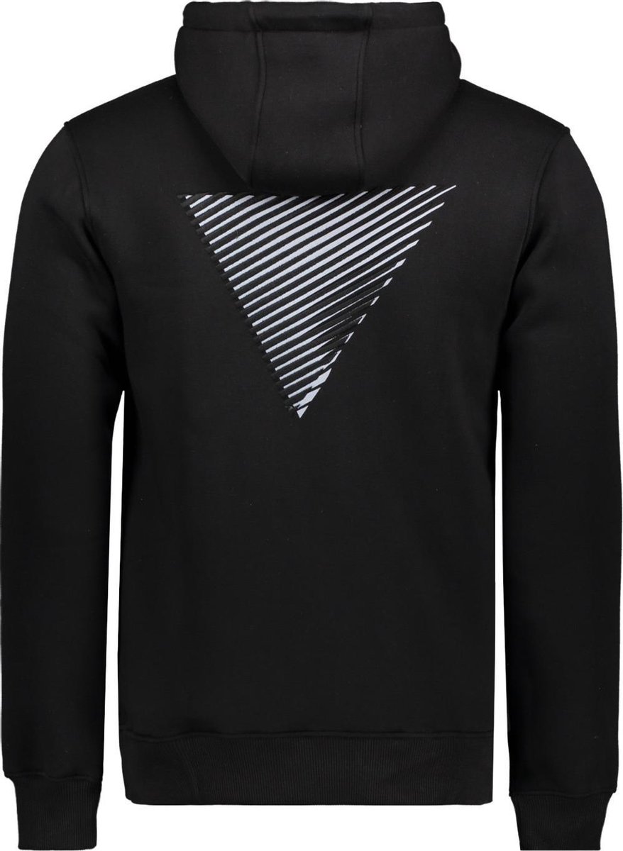 Purewhite 3D Embroidery Triangle Hoodie Black Regular fit