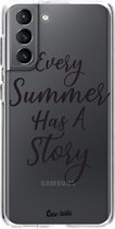 Casetastic Samsung Galaxy S21 4G/5G Hoesje - Softcover Hoesje met Design - Summer Story Print