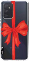 Casetastic Samsung Galaxy A52 (2021) 5G / Galaxy A52 (2021) 4G Hoesje - Softcover Hoesje met Design - Christmas Ribbon Print
