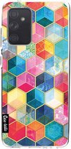 Casetastic Samsung Galaxy A52 (2021) 5G / Galaxy A52 (2021) 4G Hoesje - Softcover Hoesje met Design - Bohemian Honeycomb Print