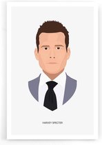 Walljar - Harvey Specter - Muurdecoratie - Poster met lijst