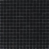 Alfa Mosaico Mozaiek Noche mat zwart glas 1,8x1,8x0,8 cm -  Zwart Prijs per 1 matje.