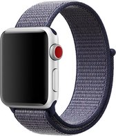 Sport loop Geschikt voor Apple watch bandje 42mm / 44mm - Navy blauw - Geschikt voor Apple watch bandjes