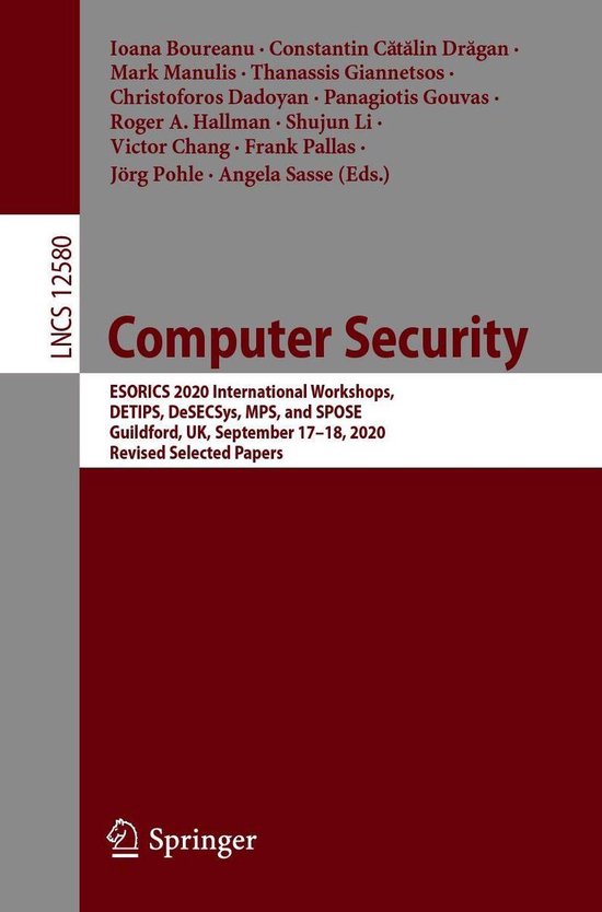 Springer Nature Proceedings Computer Science - Computer Secu ... - cover