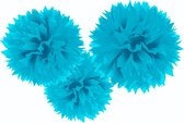 Amscan Pompoms Feestdecoratie 40,6 Cm 3 Stuks Lichtblauw