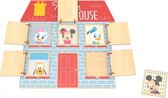 Tooky Toy Mouse House Houten Legpuzzel 18 Maanden 6-delig