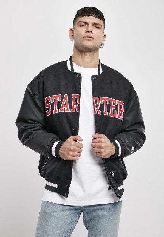 Starter College jacket M Starter Team Zwart