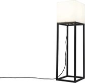 QAZQA virginia - Design Vloerlamp | Staande Lamp voor badkamer - 1 lichts - H 120 cm - Zwart -