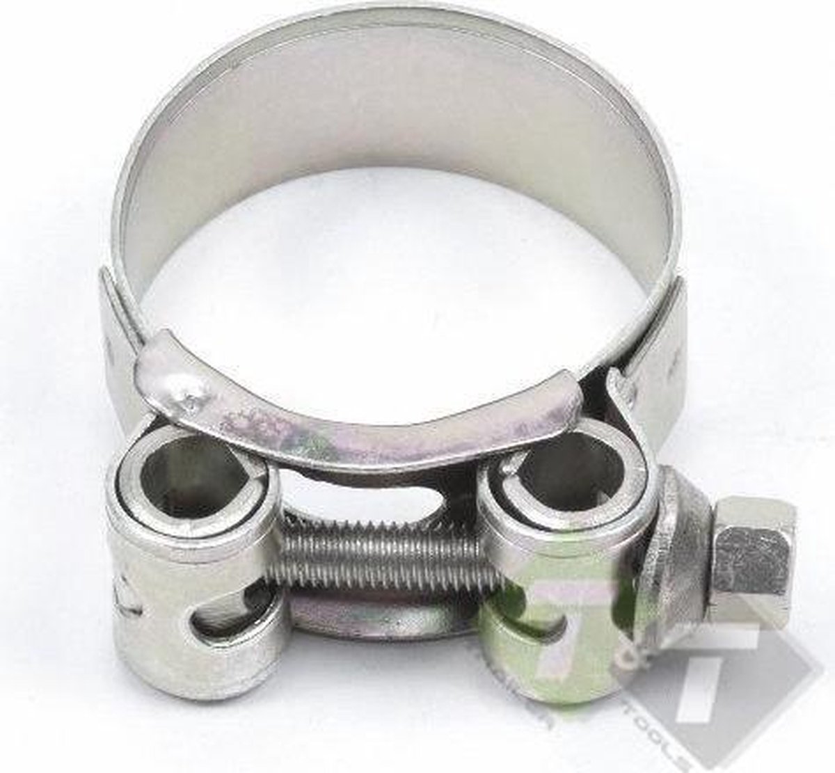 52-55 mm - 22 mm breed slangklem - buisklem staal verzinkt - scharnierboutklem - bevestigingsklem - hose clamp - bandklem