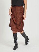 Vila VIKANAITAIA MIDI SKIRT - Tortoise Shell Brown