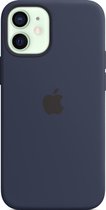 Siliconenhoesje met MagSafe voor iPhone 12 Mini - Donkermarineblauw