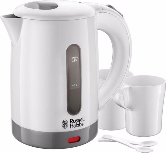Russell Hobbs 23840-70 Travel - Reiswaterkoker - Geschikt Op De Camping - Wit