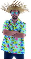 Hawaii & Carribean & Tropisch Kostuum | Tropische Vissen Hawaii Shirt Man | Maat 48-50 | Carnavalskleding | Verkleedkleding