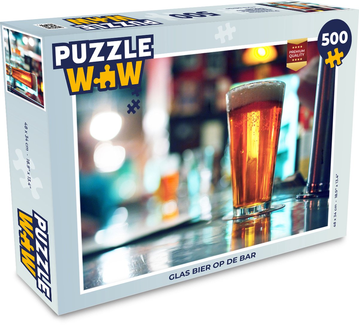 molecuul Ik heb het erkend Wissen Puzzel 500 stukjes Bier - Glas bier op de bar - PuzzleWow heeft +100000  puzzels | bol.com