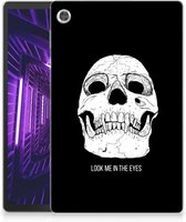 Tablet Hoes Lenovo Tab M10 Plus Mobiel Case Skull Eyes met transparant zijkanten