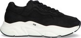 HUB Rock-w Lage sneakers - Leren Sneaker - Dames - Zwart - Maat 39